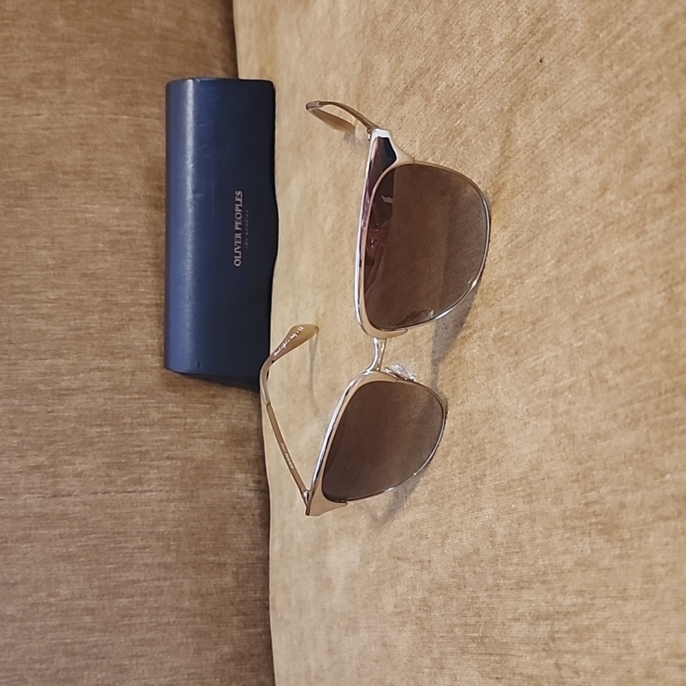 Oliver Peoples Gold/brown Sunglasses